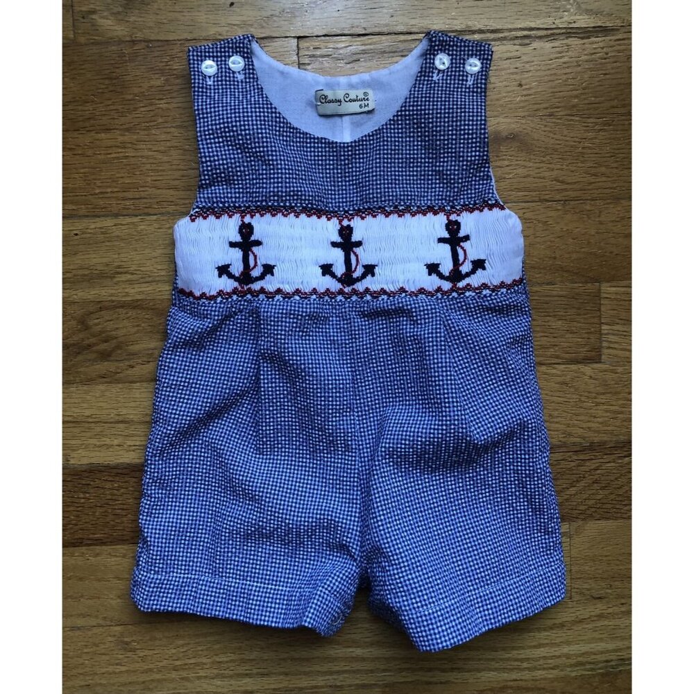 Classy Couture 6M Anchor Smocked Jon Jon